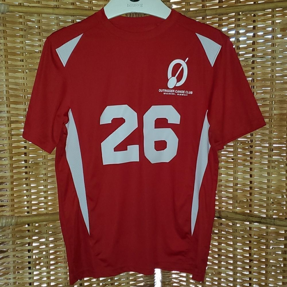 Outrigger Canoe Club Waikiki Hawaii Paddling Shirt Youth L